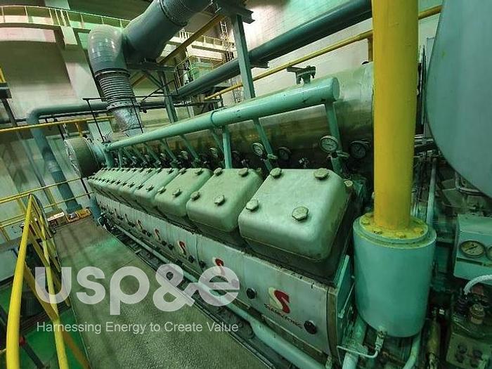 Used 3.6 MW 1999 Used MAN 18V28/32H Diesel Power Plant