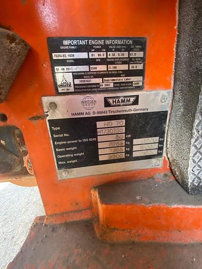 Usado 2008 HAMM HD 70