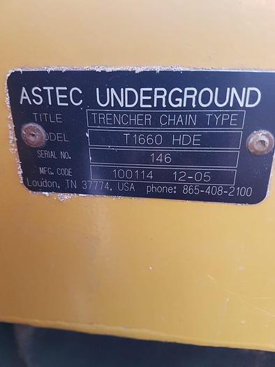 Usado 2006 ASTEC UNDERGROUND T1660 HDE