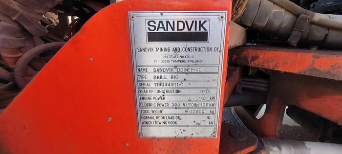 Usado 2013 JUMBO SANDVIK DD321-40