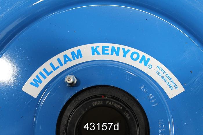 Used Lot Of William Kenyon Rope Sheaves With Mounting Brackets #43157