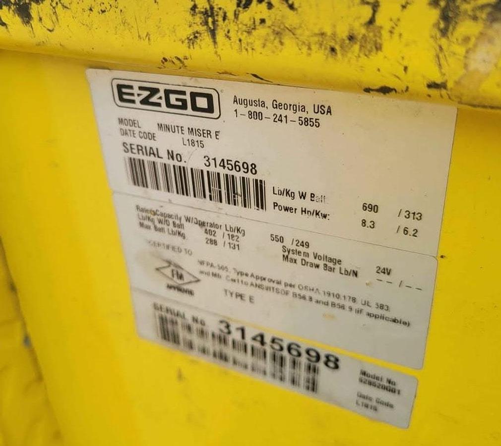 Used 2015 Cushman Minute Miser Step Saver