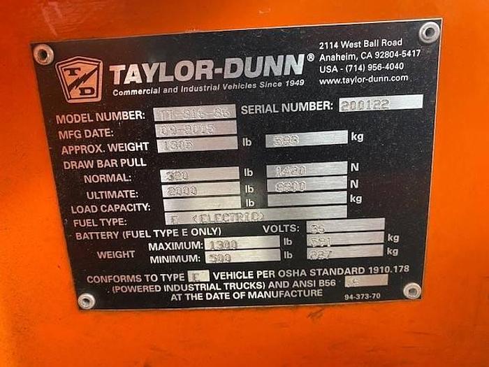 Used Taylor Dunn TT-316