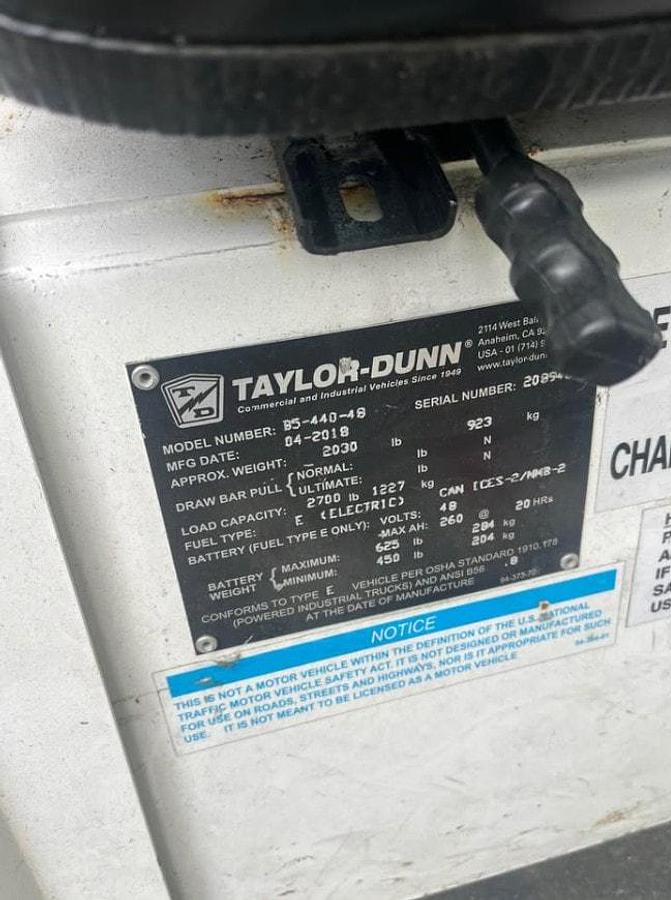 Used 2018 Taylor Dunn B5-440-48