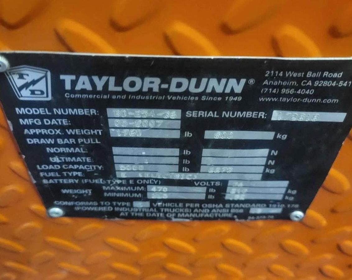 Used Taylor Dunn B254 Burden Carrier