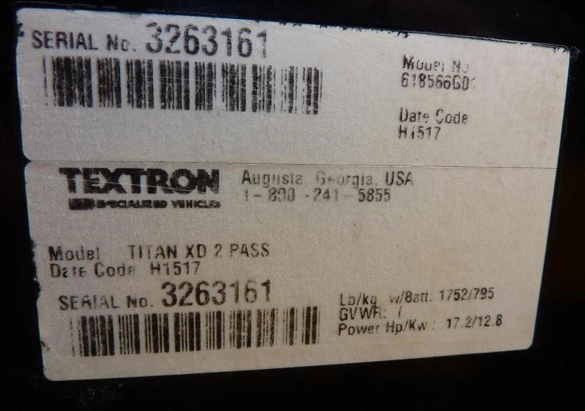 Used 2017 Titan XD Burden Carrier