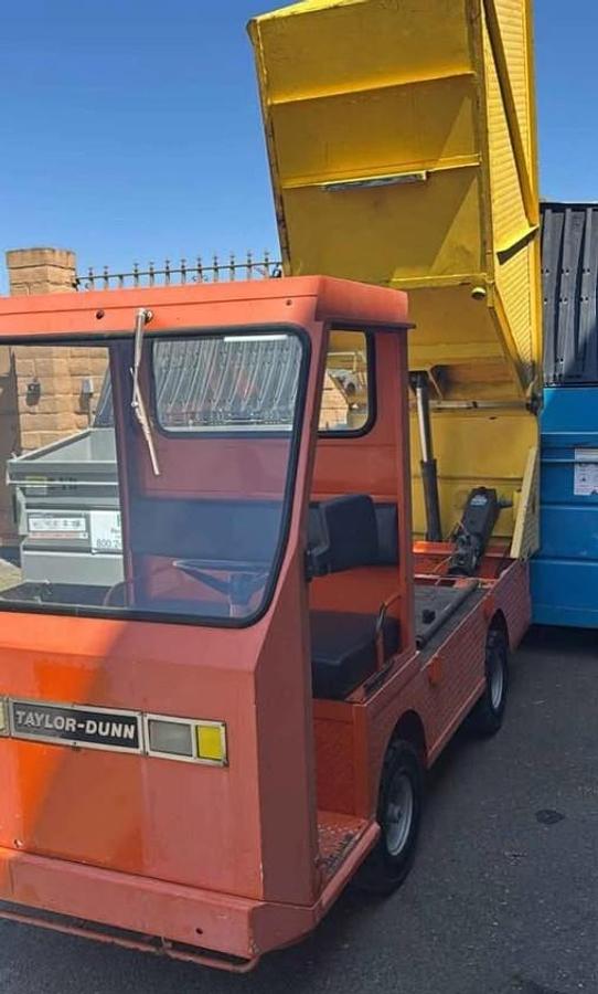 Used Taylor Dunn Burden Carrier with Hydraulic Dump