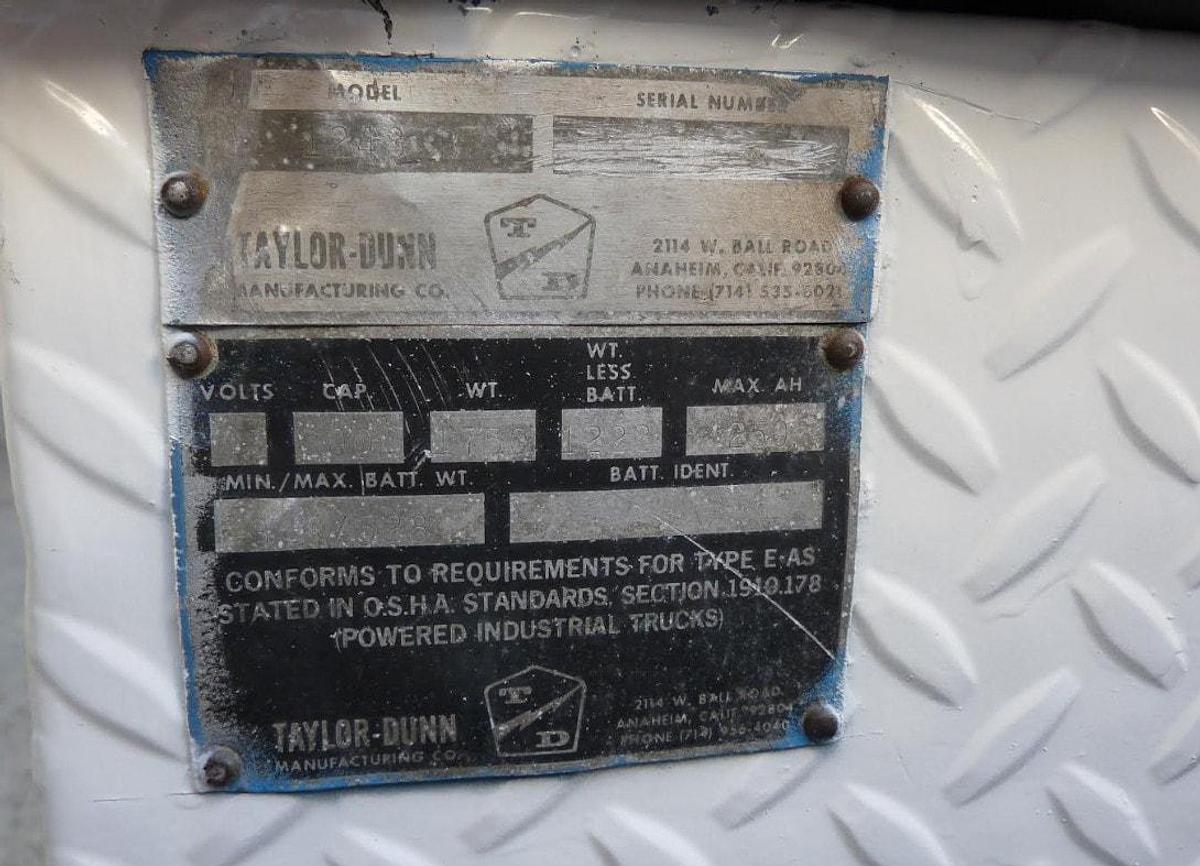 Used Taylor Dunn B248 Burden Carrier