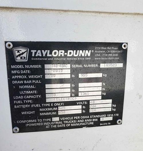 Used Taylor Dunn T48
