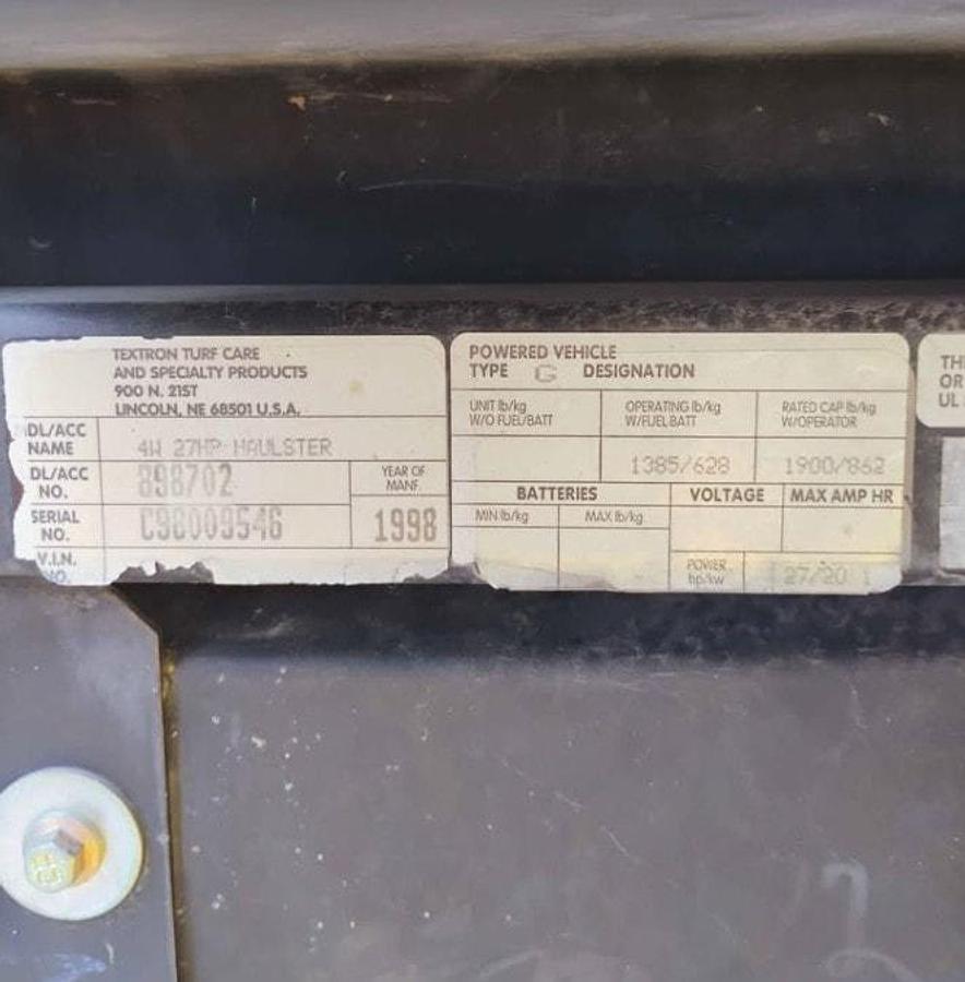 Used 1998 Cushman Haulster
