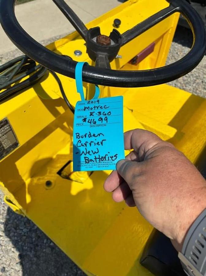 Used 2019 Motrec E360 Burden Carrier