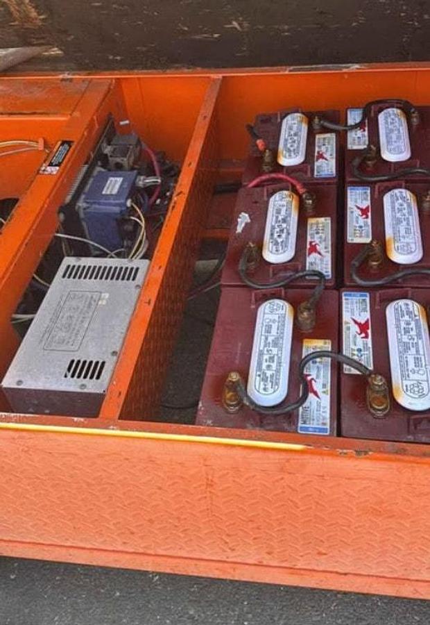 Used Taylor Dunn Burden Carrier with Hydraulic Dump