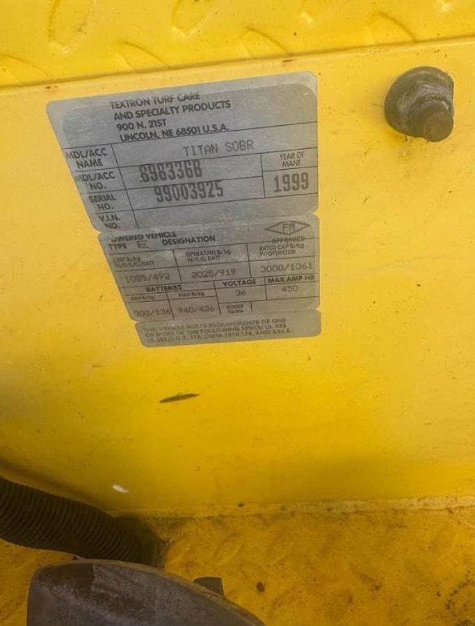 Used 1999 Cushman Titan Burden Carrier