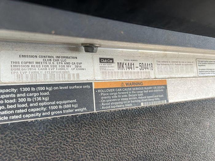 Used 2014 Club Car - 4 Passenger