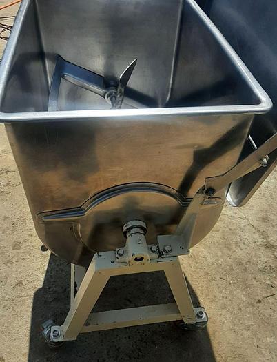 Used Mixer, Paddle, 5 CF, S/st, 200 lb., Leland, Mdl. 200DA70, #S744536