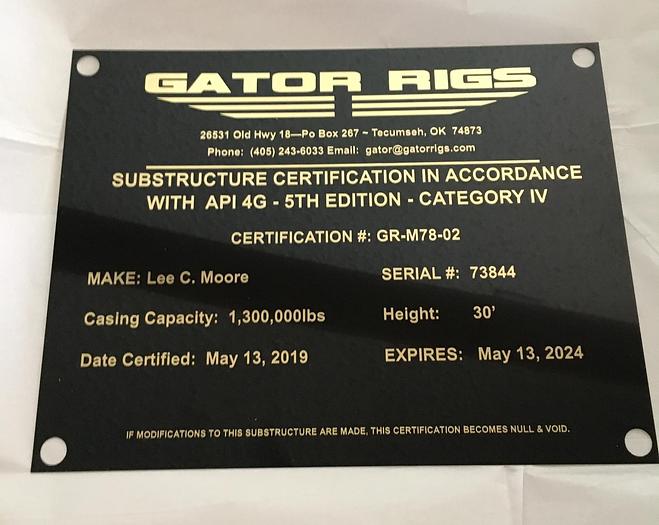 Used National OilWell E-2000 hp single drum rig Oilwell