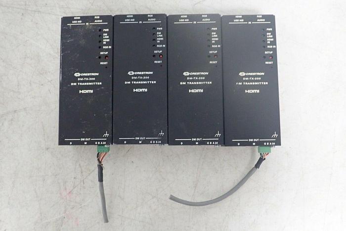 Used Lot of 4 Crestron DM-TX-200 HDMI DigitalMedia Transmitters