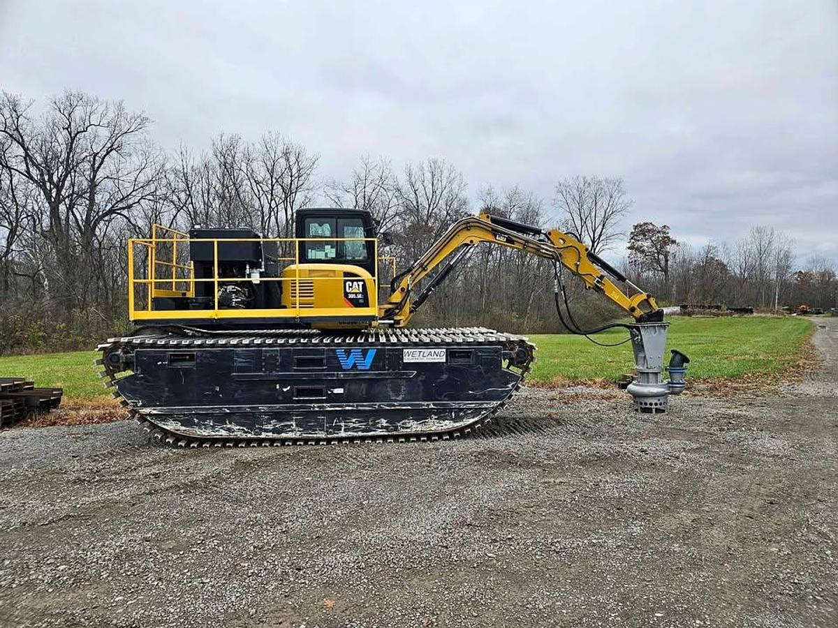 Used 2020 Caterpillar 305.5E Amphibious Excavator