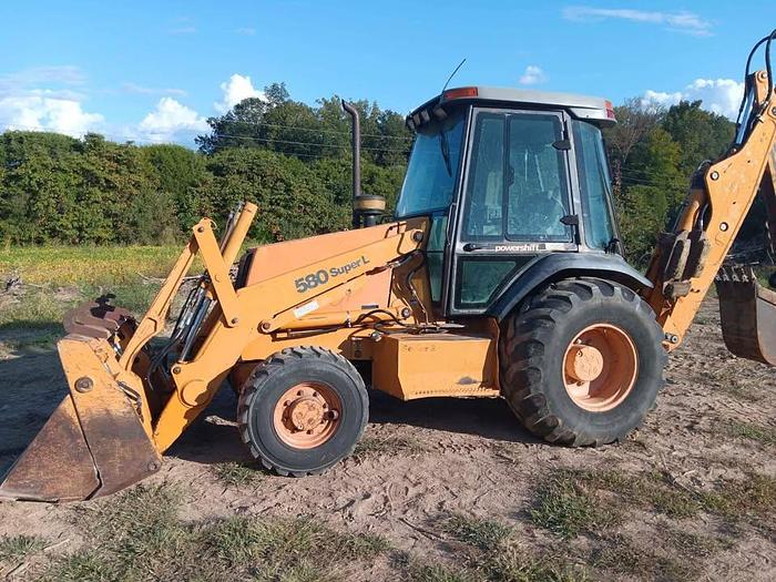Used Case 580 Super l 4x4 extendahoe 4 in1 bucket