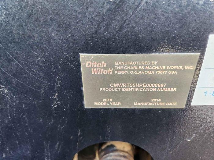 Used 2014 Ditch Witch RT55 Trencher LOW HOURS