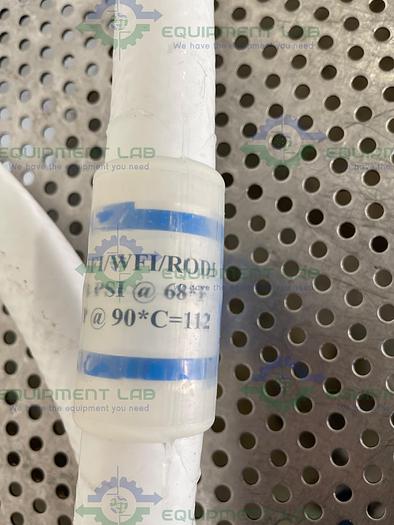Used Sani Tech  STHT-R-HD-0750 120" Silicone Hose w/ 1 1/2" Sanitary Fitting
