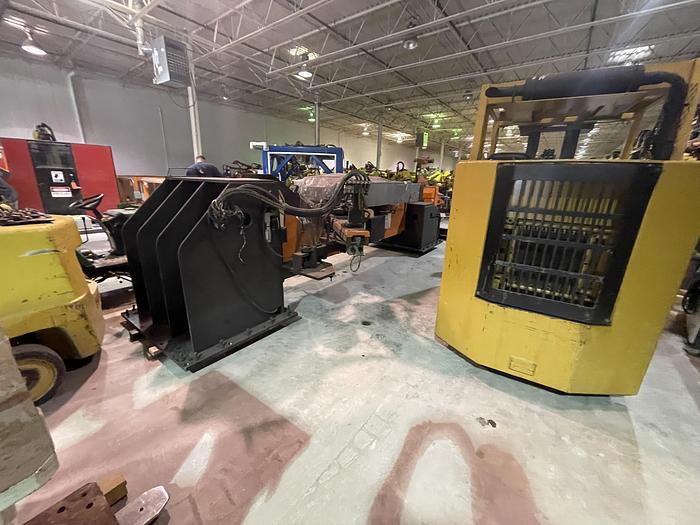 Used FANUC ARCMATE 120iC/10L MIG WELDING CELL WITH 2 AXIS 10' LONG DROP CENTER TRUNNION W/ROTARY CNC TABLE