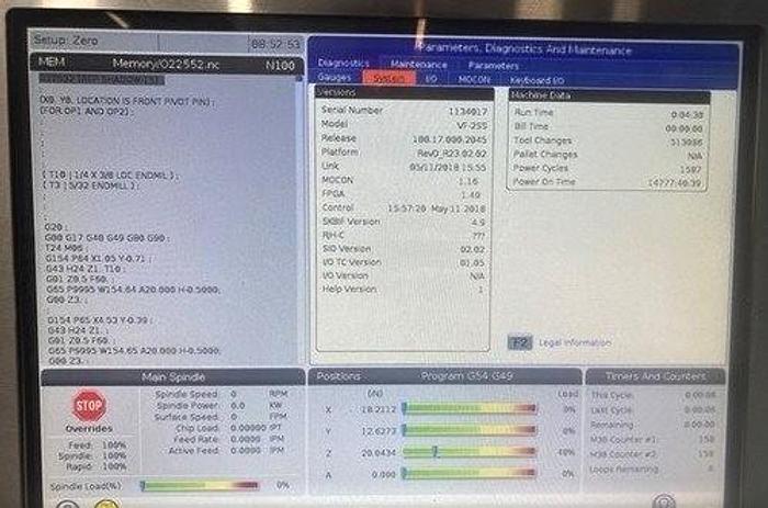 Used 2016 Haas VF2SS