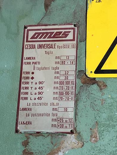 Usato PUNZONATRICE N° 15 OMES CEU 13