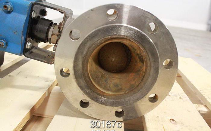 Used Marwin 5333R 4" Control Ball Valve (Stainless Steel) #30187