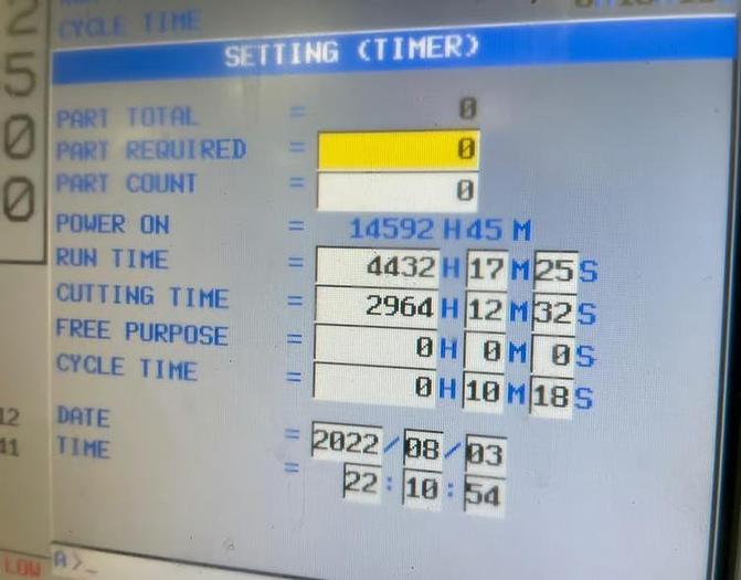 Used 2019 DOOSAN DNM 4500S 5-Axis  CNC Vertical Machining Center with Koma TWA-160 Trunnion