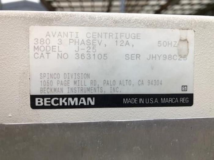 Brugt Beckman Avanti J-25 centrifuge