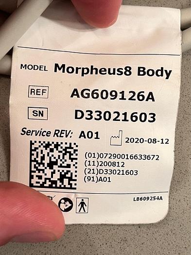Used 2020 Inmode Morpheus8 Body handpiece ~ Warranty ~ Excellent Condition ~ Low Use~