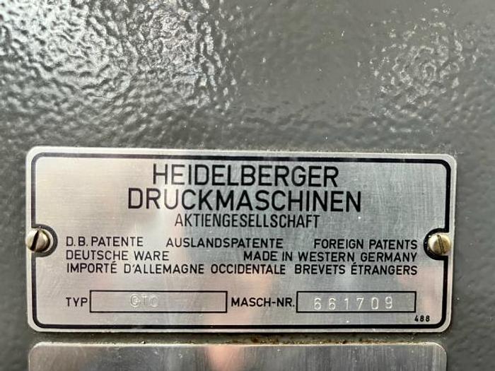 Utilisé 1977 HEIDELBERG GTO 46  