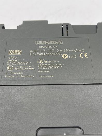 Used Siemens 6ES7 317-2AJ10-0AB0