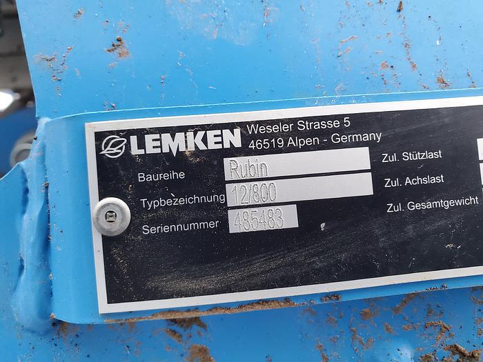 Used 2021 26' Lemken Rubin 12/800 High Speed Disk ** All New Disks **