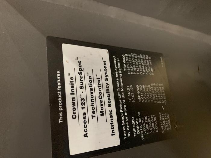 Used Crown Forklift TSP 6000 Series Stockpiler