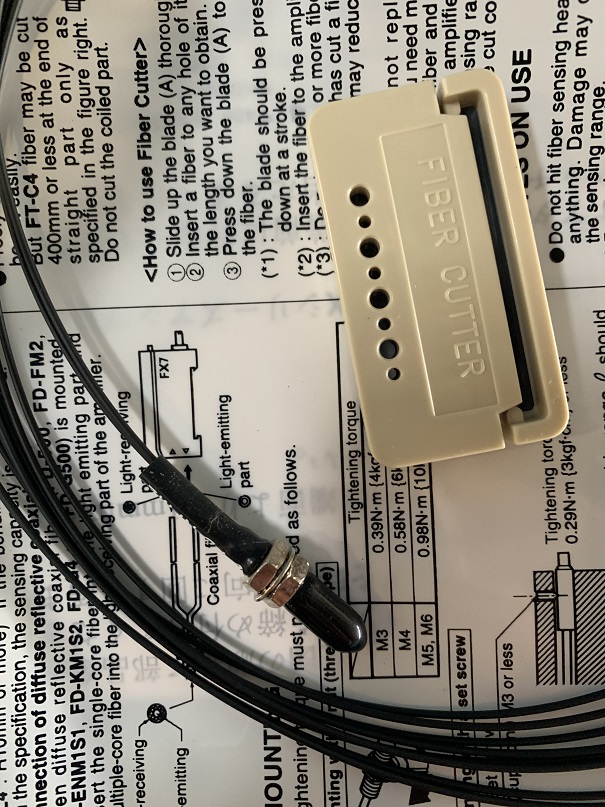 Used Sunx Fiber Optic Sensor FD-NFM2A8