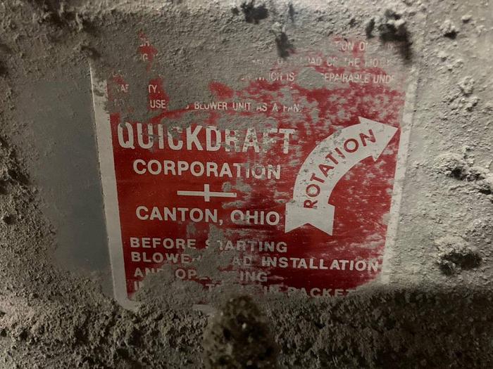 Used QUICKDRAFT MDL. MH658 VENTURI TRIM BLOWER 10HP