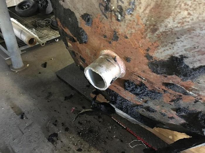 Used Hodge Engineering and Fabrication approximately 115 gallon 304 stainless steel vertical pressure tank