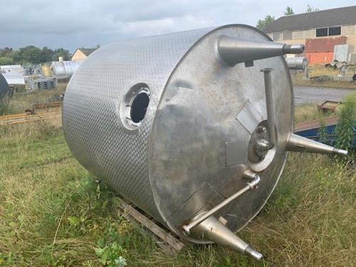 Brugt 5 m3 rustfri tank med varmekappe