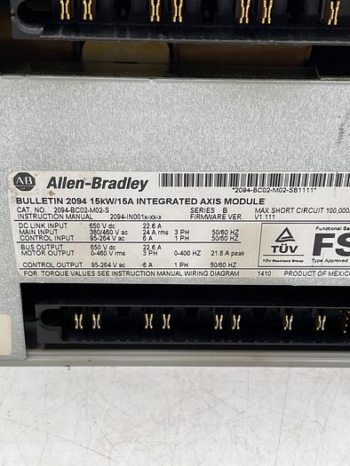Used Allen-Bradley 2094-BC02-M02-S Ser B