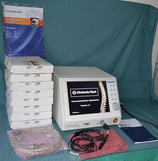 Used Kimberly-Clark PMG-115-TD Advanced Pain Management Generator V4.1A 8 New Probes