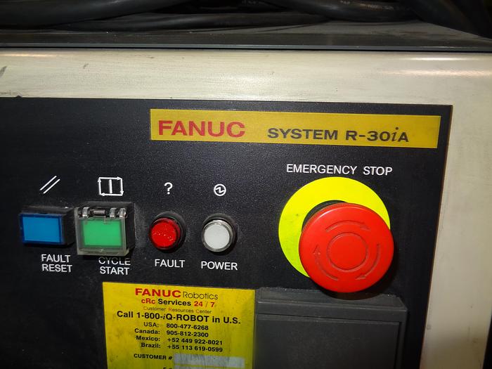 Used FANUC ARCMATE 120iC/10L 6 AXIS CNC MIG WELDING ROBOT WITH R30iA CONTROLLER