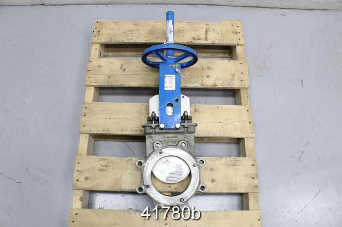 Used Orbinox BT13 6" Hand Operated Knife Gate Valve #41780