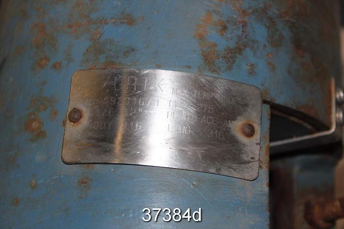 Used Dezurik 12" Basis Weight Valve, Stainless Steel #37384