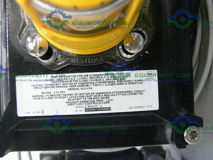 Used Flowserve  Series 39 120PSI Pneumatic Actuator + Position Monitor & 4" Ball Valve