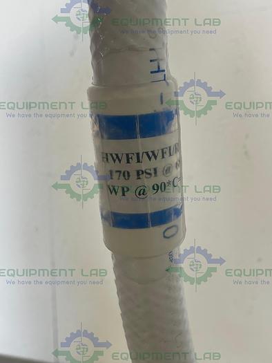 Used Sani-Tech  STHT-R-HD-0750 144" Silicone Hose w/ 1 1/2" Sanitary Fitting