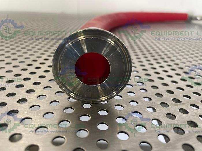 Used Sani Tech  STHT-W-1000 Silicone Hose w/ 1" Elbow Sanitary Fitting