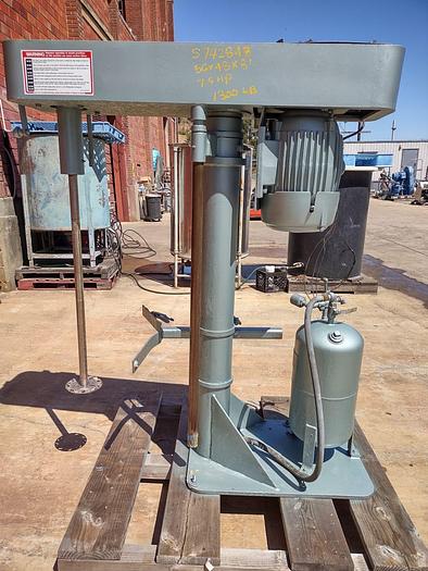 Used Mixer, Dispersion, 7.5 HP, S/st, Myers, With Tank #S742648