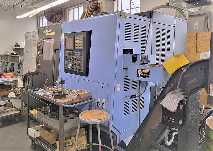 Used 2007 DOOSAN Puma TT1800SY CNC Lathe LiveTooling / C-Axis / Y-Axis / Twin Turret / Twin Spindle